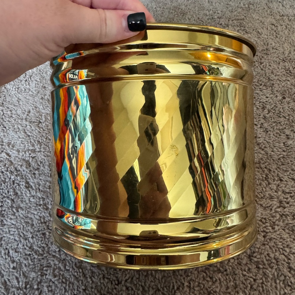 Gold Brass Decorative Metal Planter